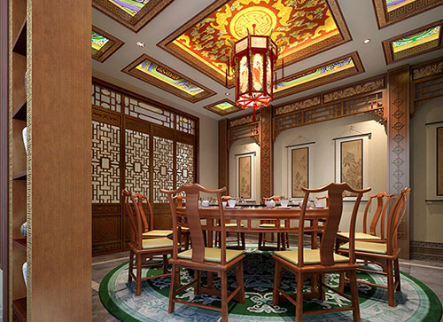 濠江中式古典风格家居装修设计效果图