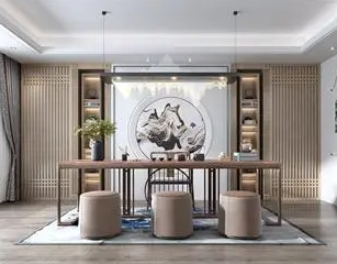 濠江新中式风格茶室如何规划设计